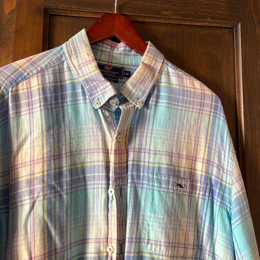 Long sleeve plaid button down
